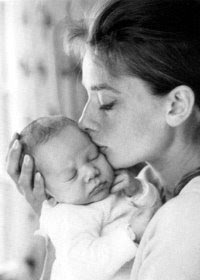 Audrey Hepburn with son Sean Ferrer
